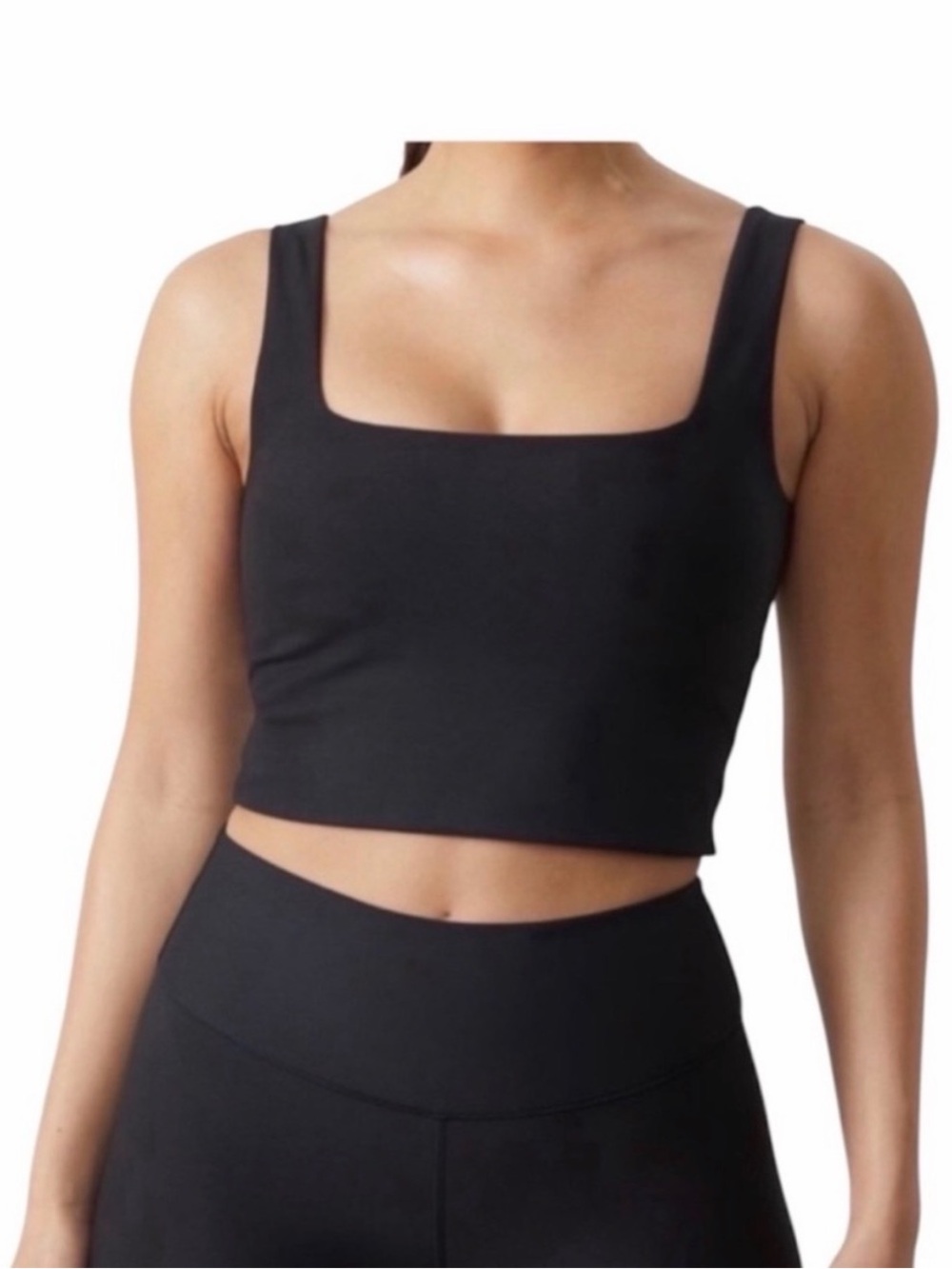 Abercrombie YPB sculptlux square neck bra top